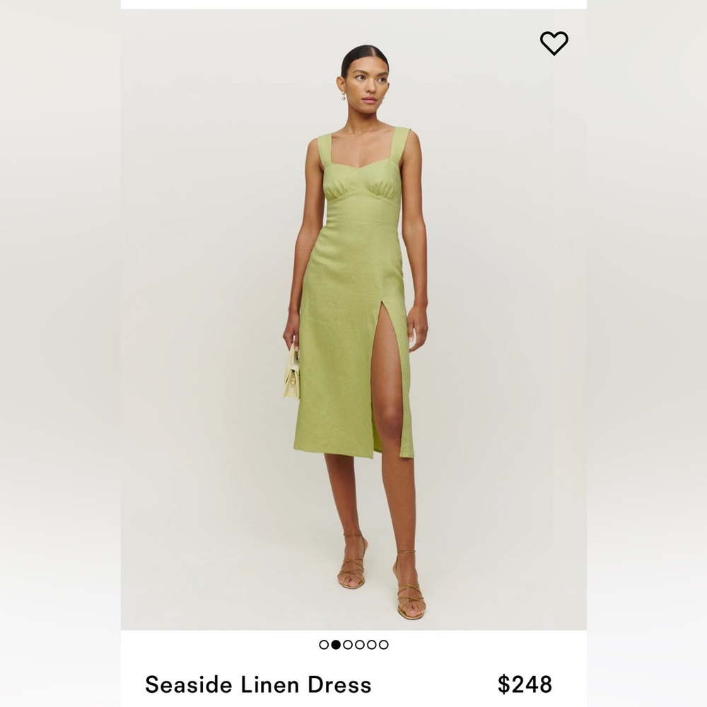 NWT Reformation Seaside Linen Dress size 2 / XS